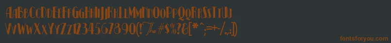 KismetNormal Font – Brown Fonts on Black Background