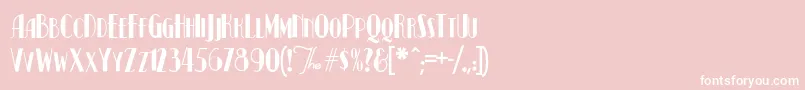 KismetNormal Font – White Fonts on Pink Background