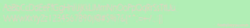 ErgoecondensedRegular Font – Pink Fonts on Green Background