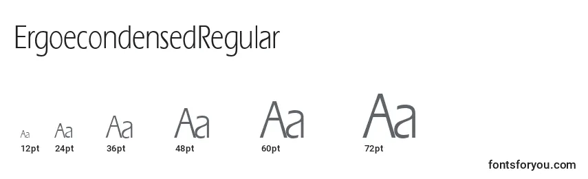 ErgoecondensedRegular Font Sizes