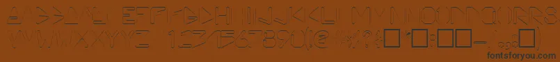 ViceprezdisplaycapssskRegular Font – Black Fonts on Brown Background