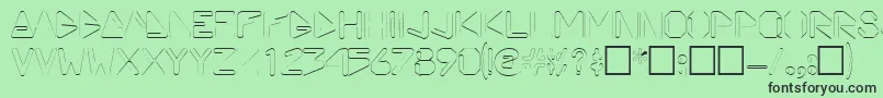 ViceprezdisplaycapssskRegular Font – Black Fonts on Green Background