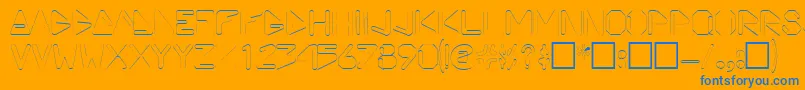 fuente ViceprezdisplaycapssskRegular – Fuentes Azules Sobre Fondo Naranja