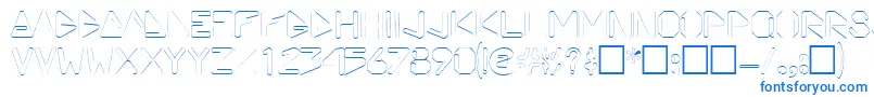 ViceprezdisplaycapssskRegular Font – Blue Fonts on White Background