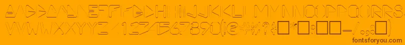 ViceprezdisplaycapssskRegular Font – Brown Fonts on Orange Background