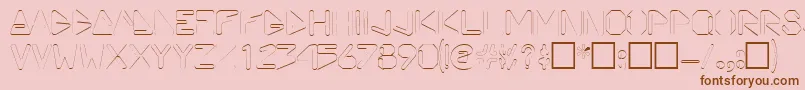 ViceprezdisplaycapssskRegular Font – Brown Fonts on Pink Background