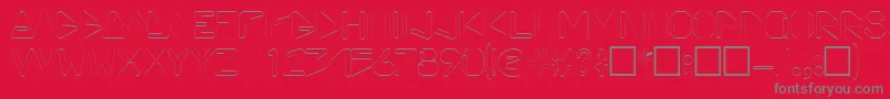 ViceprezdisplaycapssskRegular Font – Gray Fonts on Red Background