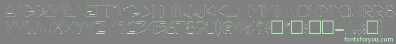 ViceprezdisplaycapssskRegular Font – Green Fonts on Gray Background