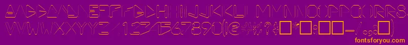 ViceprezdisplaycapssskRegular Font – Orange Fonts on Purple Background