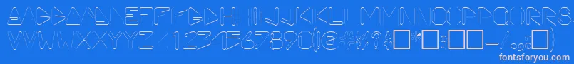 ViceprezdisplaycapssskRegular Font – Pink Fonts on Blue Background