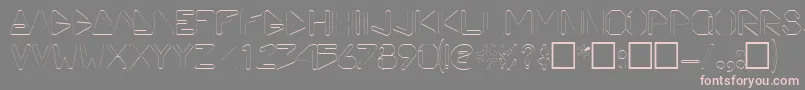 ViceprezdisplaycapssskRegular Font – Pink Fonts on Gray Background