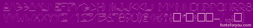 ViceprezdisplaycapssskRegular Font – Pink Fonts on Purple Background