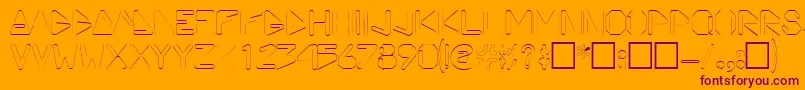 ViceprezdisplaycapssskRegular Font – Purple Fonts on Orange Background
