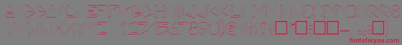 ViceprezdisplaycapssskRegular Font – Red Fonts on Gray Background