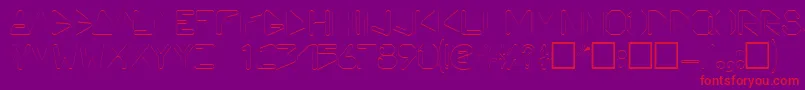 ViceprezdisplaycapssskRegular Font – Red Fonts on Purple Background