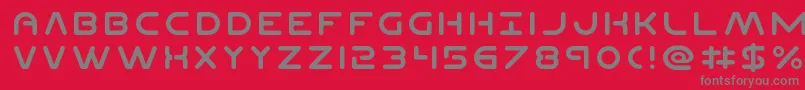 PlanetN Font – Gray Fonts on Red Background