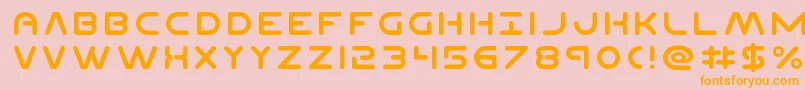 PlanetN Font – Orange Fonts on Pink Background