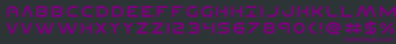Шрифт PlanetN – фиолетовые шрифты на чёрном фоне