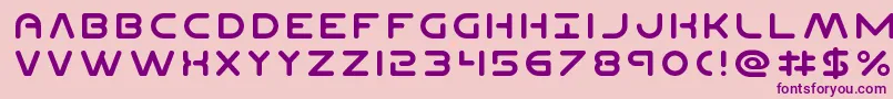 PlanetN Font – Purple Fonts on Pink Background