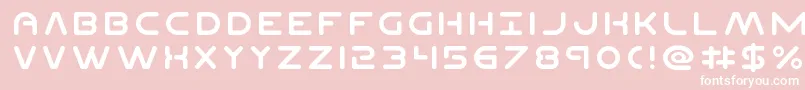 PlanetN Font – White Fonts on Pink Background