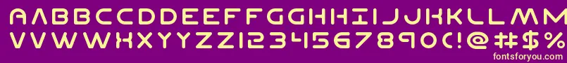 PlanetN Font – Yellow Fonts on Purple Background