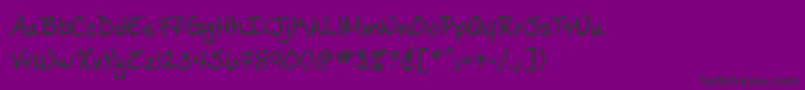 Ladylikebb Font – Black Fonts on Purple Background