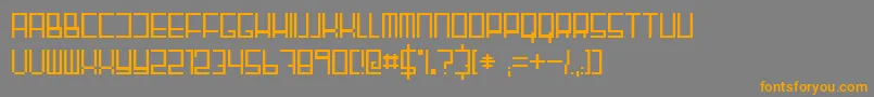 Fairnsquare Font – Orange Fonts on Gray Background