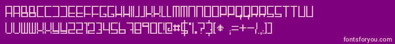 Fairnsquare Font – Pink Fonts on Purple Background