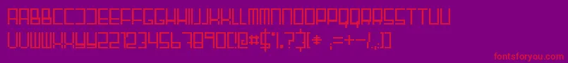 Fairnsquare Font – Red Fonts on Purple Background