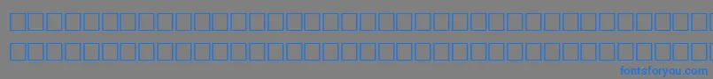 フォントCombuln – 灰色の背景に青い文字