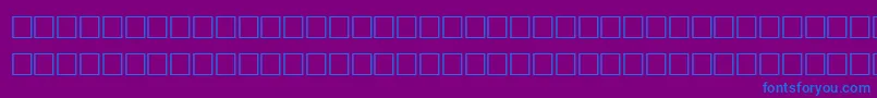 フォントCombuln – 紫色の背景に青い文字