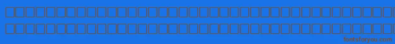 Combuln Font – Brown Fonts on Blue Background