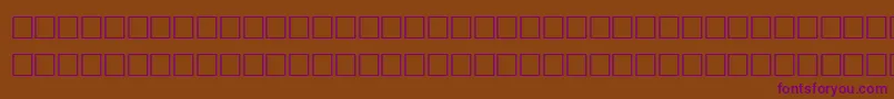 Combuln Font – Purple Fonts on Brown Background