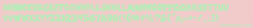 Mysticsinglerl Font – Green Fonts on Pink Background