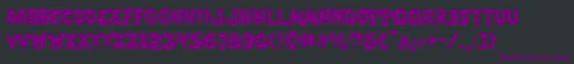 Шрифт Mysticsinglerl – фиолетовые шрифты на чёрном фоне