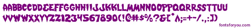 Шрифт Mysticsinglerl – фиолетовые шрифты на белом фоне