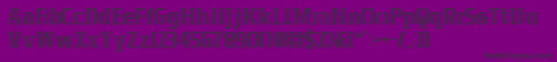 GrafikaType.2 Font – Black Fonts on Purple Background