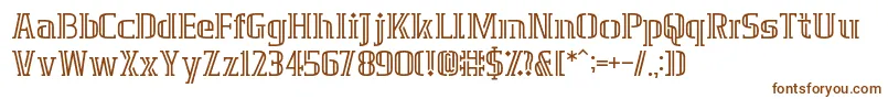 GrafikaType.2 Font – Brown Fonts on White Background