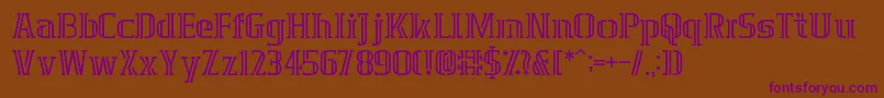 GrafikaType.2 Font – Purple Fonts on Brown Background