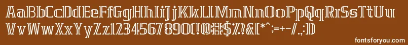 GrafikaType.2 Font – White Fonts on Brown Background