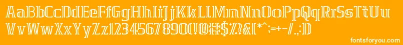 GrafikaType.2 Font – White Fonts on Orange Background