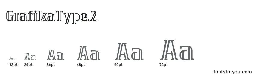 Размеры шрифта GrafikaType.2