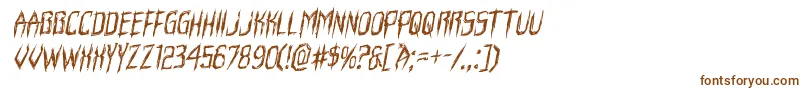 Horroroidrotal Font – Brown Fonts on White Background