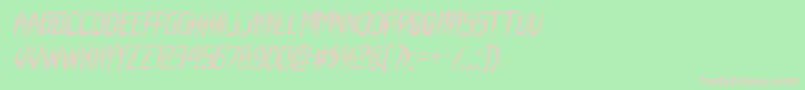 Horroroidrotal Font – Pink Fonts on Green Background