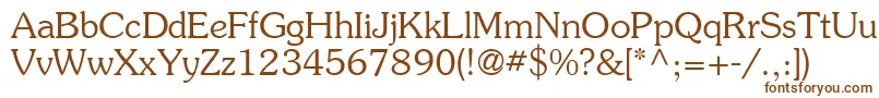 AgSouvenir Font – Brown Fonts on White Background