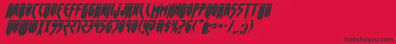 Opusmagnuslaserital Font – Black Fonts on Red Background