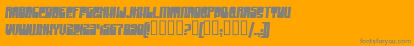 Шрифт GrooveMachineBold – серые шрифты на оранжевом фоне