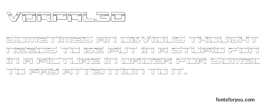 Vorpal3D Font