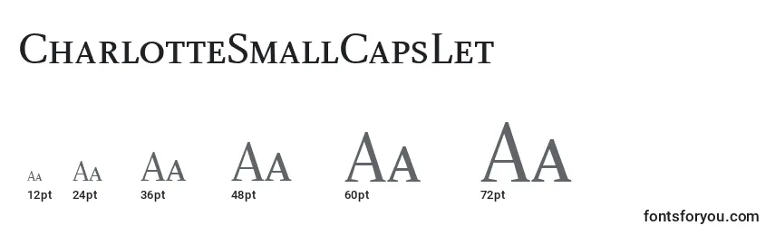 Размеры шрифта CharlotteSmallCapsLet