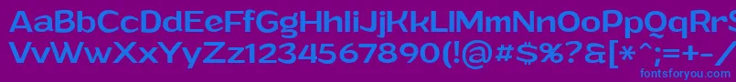 GrandimediumPersonalUse Font – Blue Fonts on Purple Background
